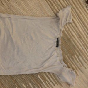 brandy mellville off the shoulder top